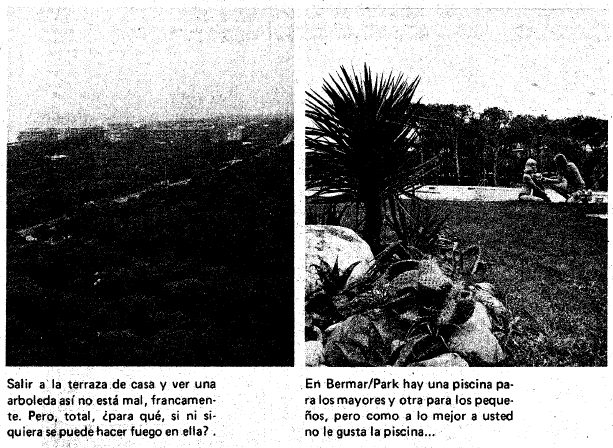 Anuncio del edificio BERMAR PARK de Gav� Mar publicado en el diario LA VANGUARDIA el 20 de marzo de 1975